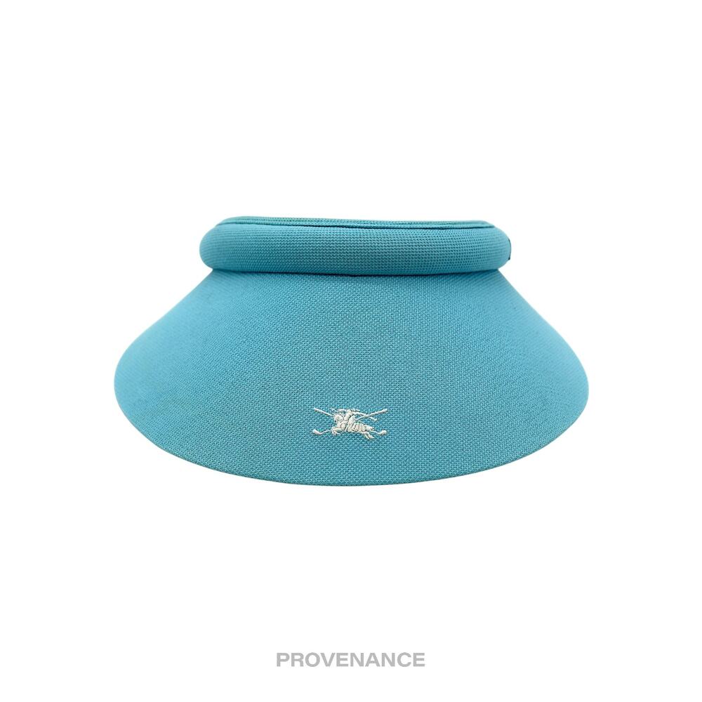 ๐ด Burberry Golf Knight Logo Visor - Sky Blue Nova Check